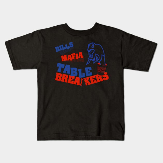 Mafia Table Breakers Kids T-Shirt by linenativ